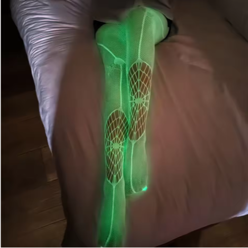 Halloween Glow-in-the-Dark Fishnet Stockings Women