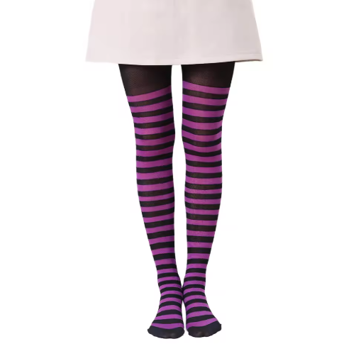 Women's Striped Colorful Pantyhose Stockings