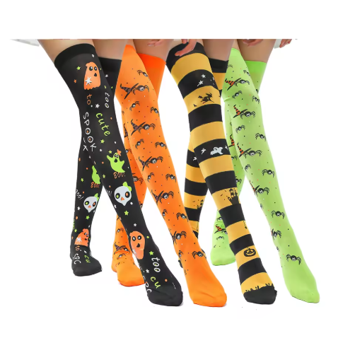 Knee Halloween Long Stockings Women Party Costume Thigh High Socks