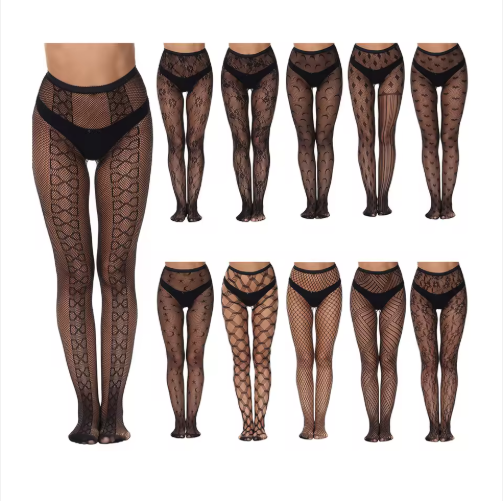 Women's Fishnet Stockings Transparent Hollow Pattern Pantyhose