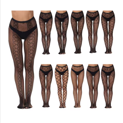 Women's Fishnet Stockings Transparent Hollow Pattern Pantyhose