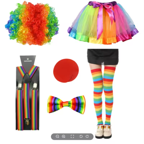 Joker Party Costume Set Halloween Cosplay Outfit