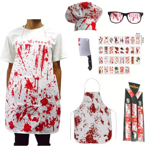 Bloody Zombie Cook Costume for Halloween