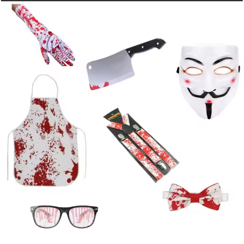 Halloween Bloody Socks and Gloves Costume Accessories