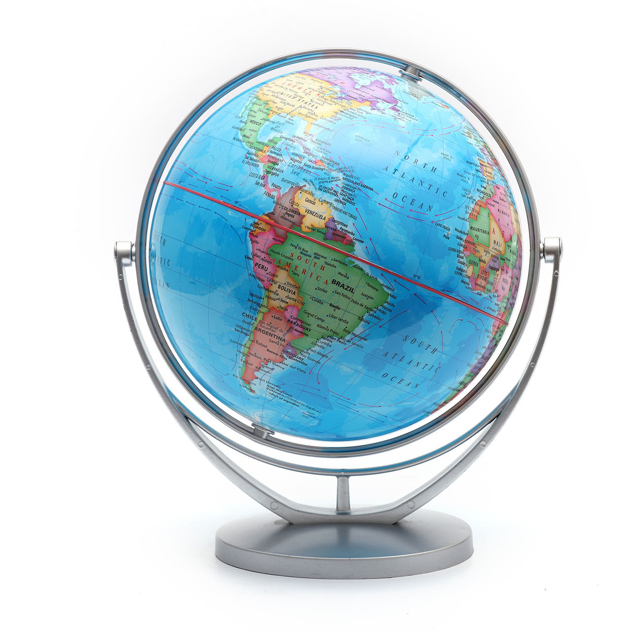 20cm Blue Globe with Plastic Universal Base