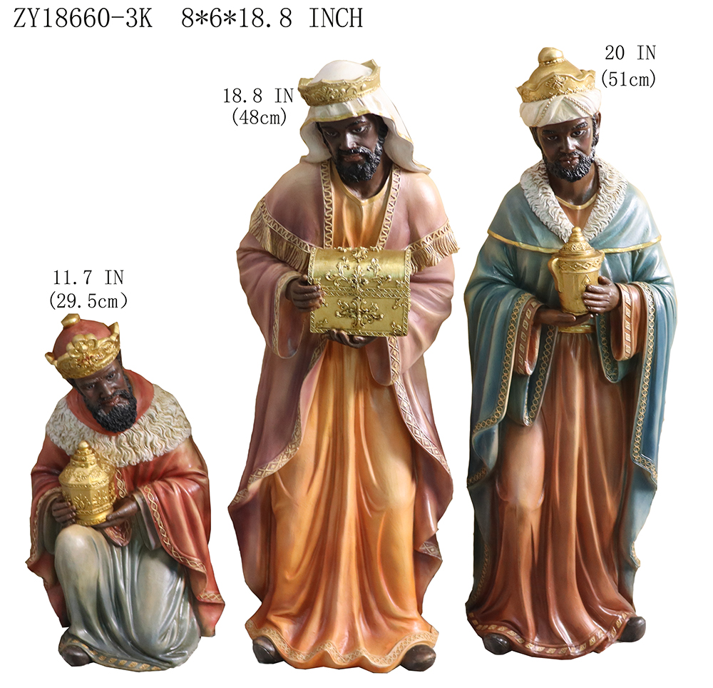 20 Inch African Nativity Set