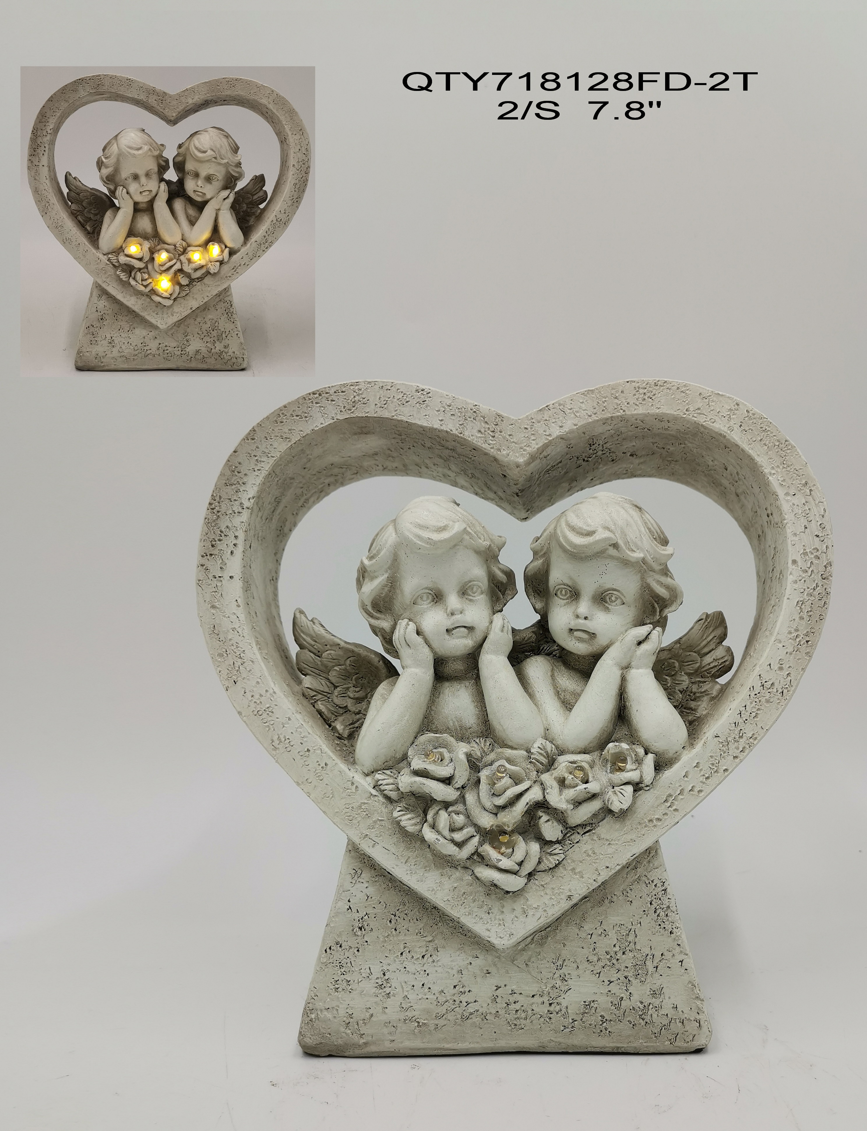 Solar-Powered Cemetery Angel Garden Decoration