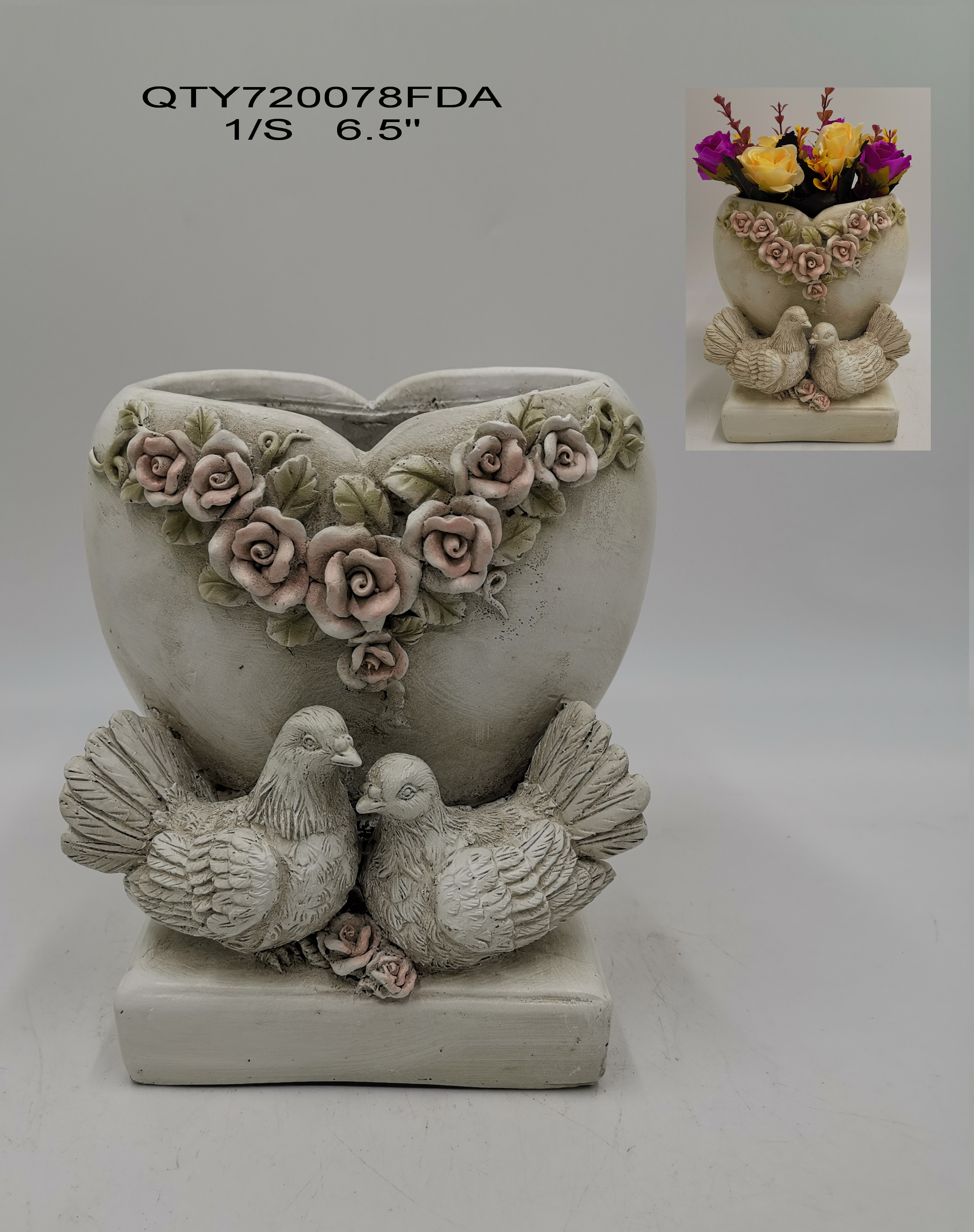 Cemetery Angel Garden Decoration with Flower Pot