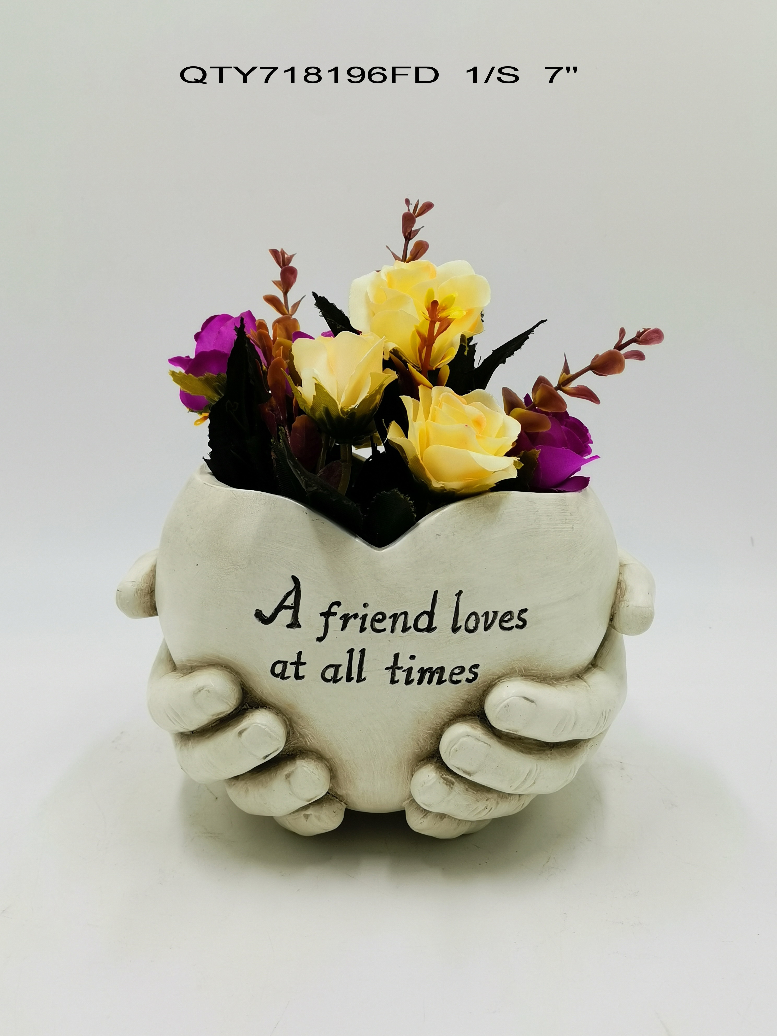 Cemetery Angel Garden Decoration with Flower Pot