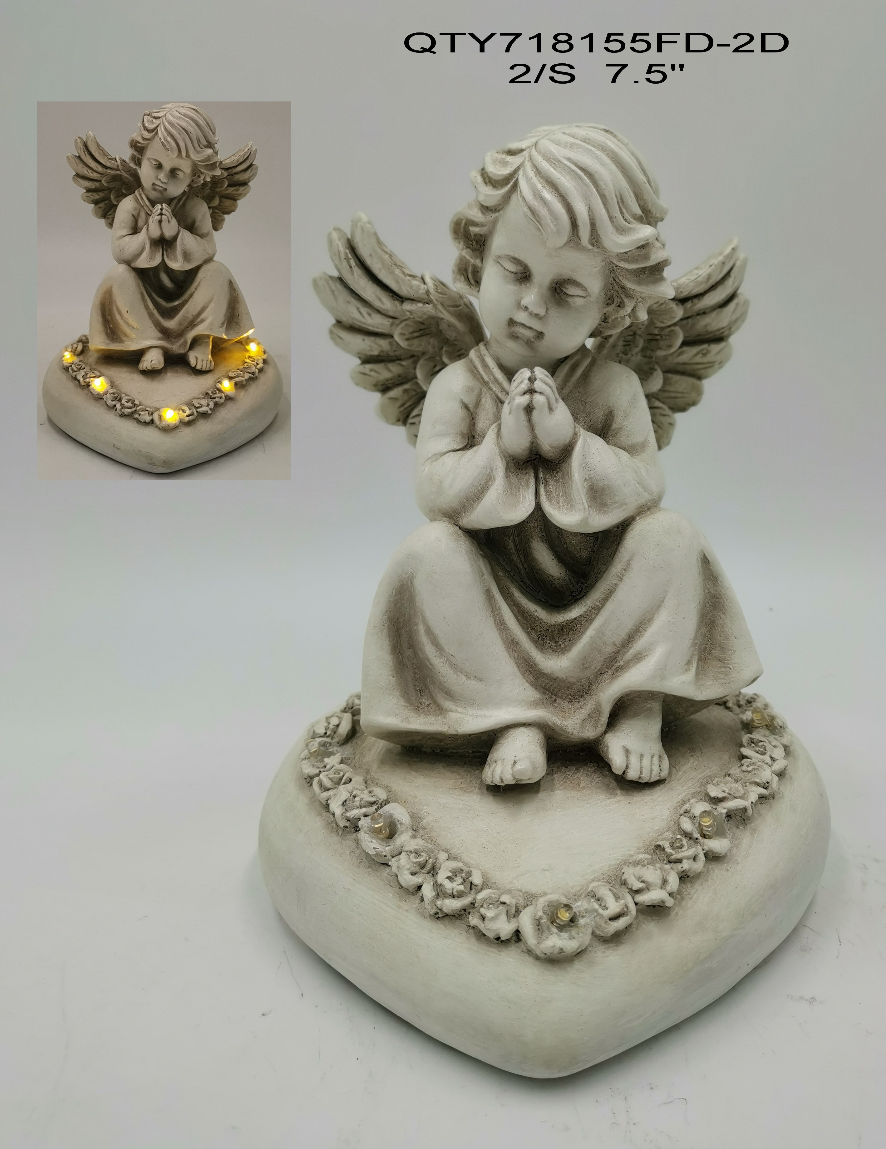Cemetery Angel Garden Decoration with LED Light