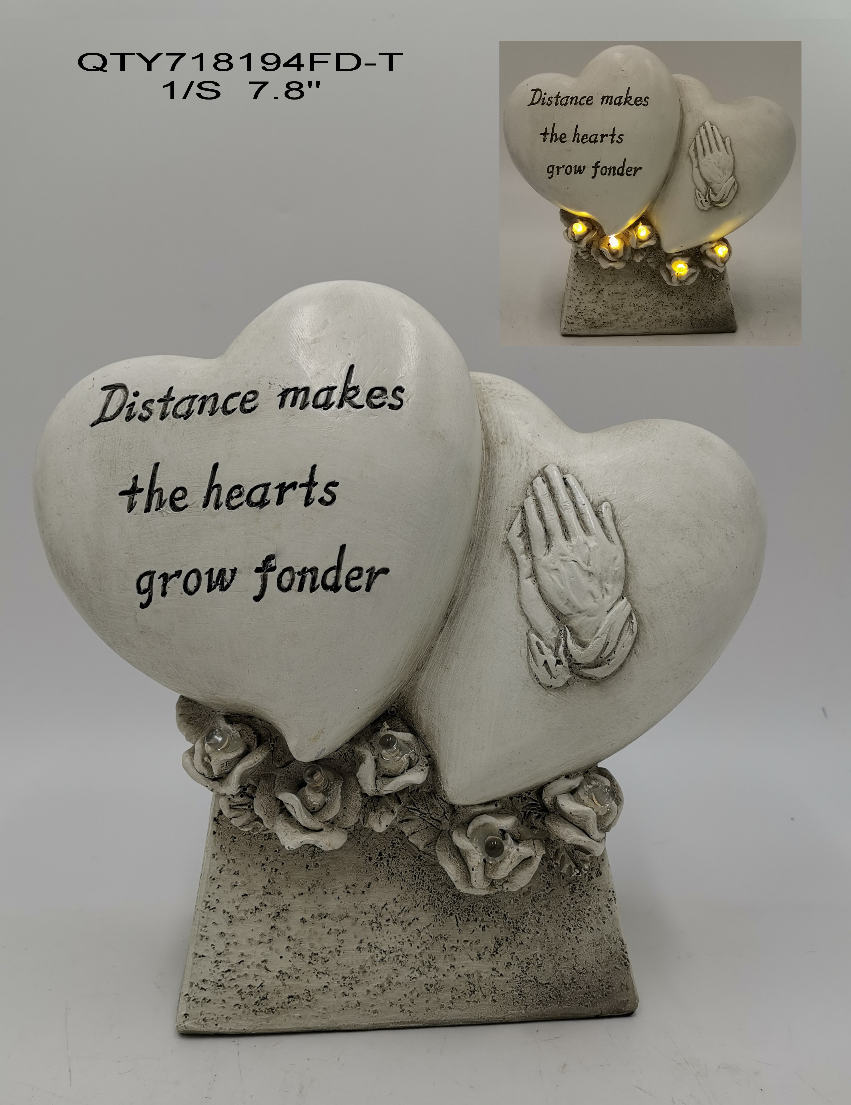 Cemetery Angel Garden Decoration with LED Light