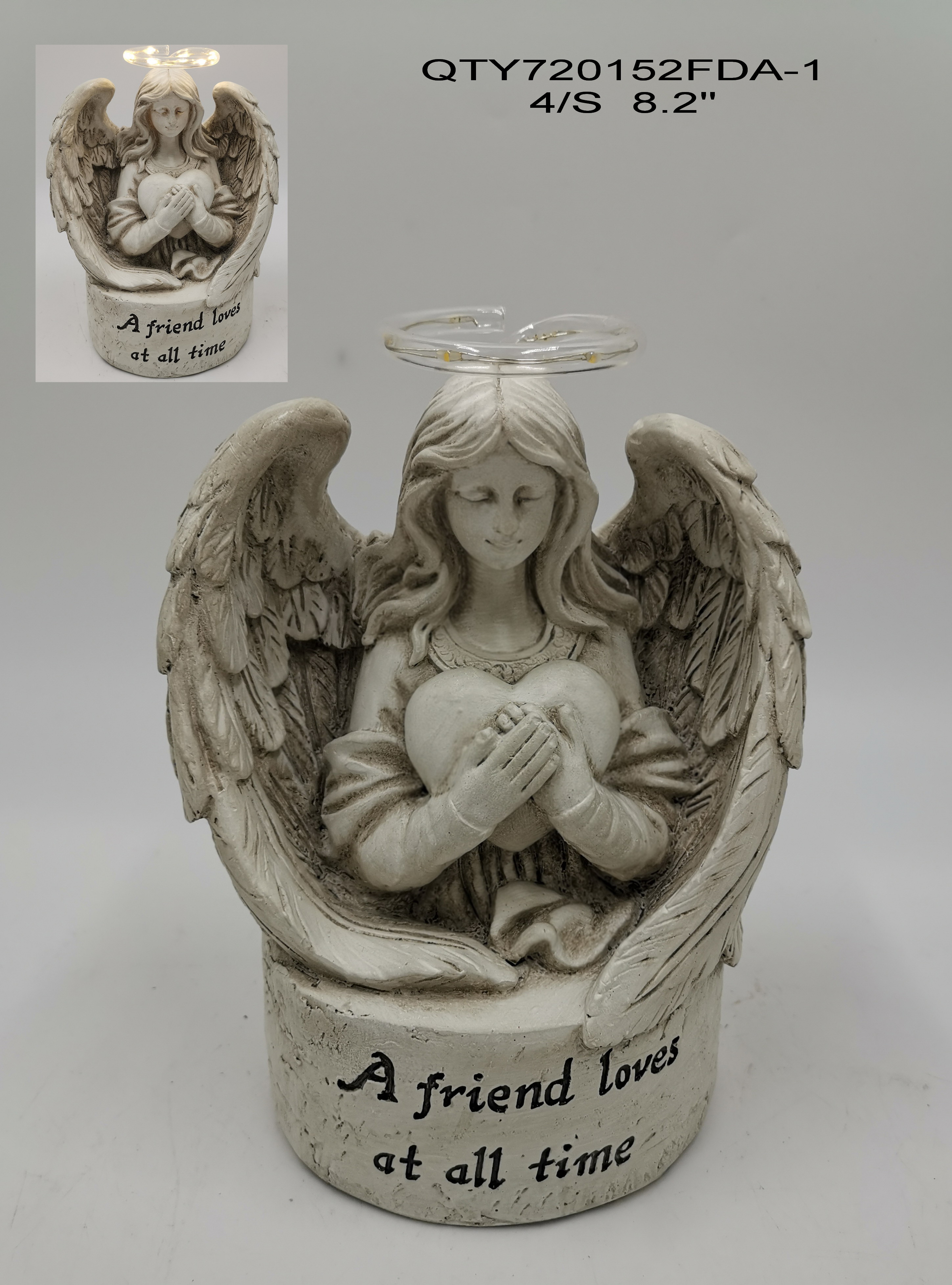 Cemetery Angel Garden Decoration with LED Light