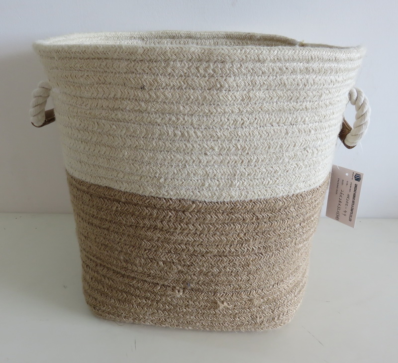 Hand-Made Jute Storage Basket