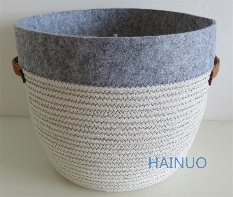 Art Basket with Felt Top
