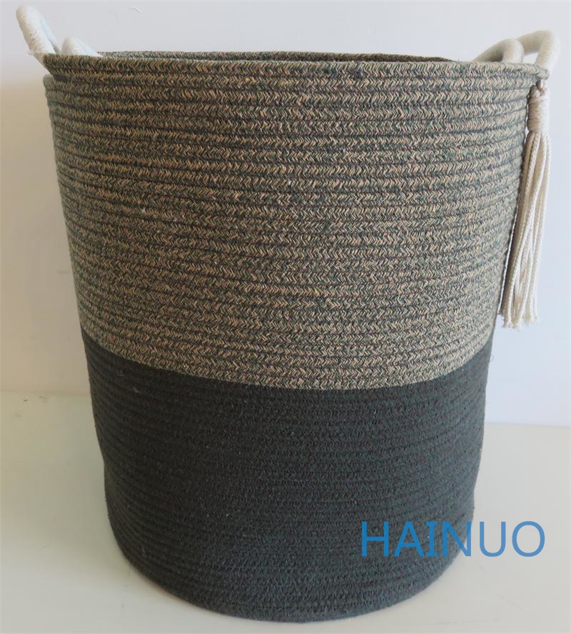 Cotton Rope Storage Baskets Set of Two