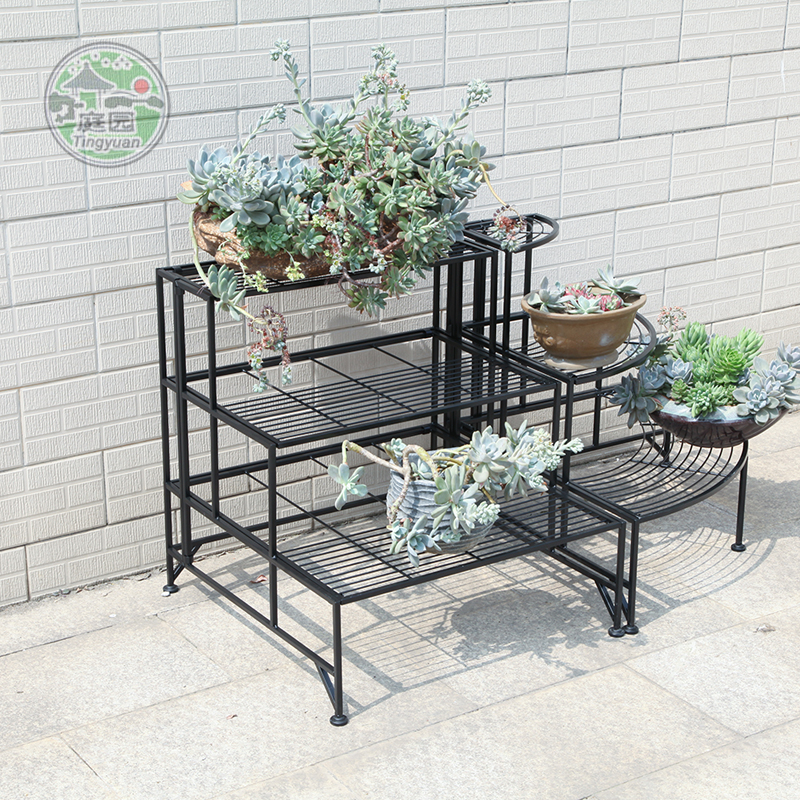 3-Tier Iron Plant Stand Shelf Rack