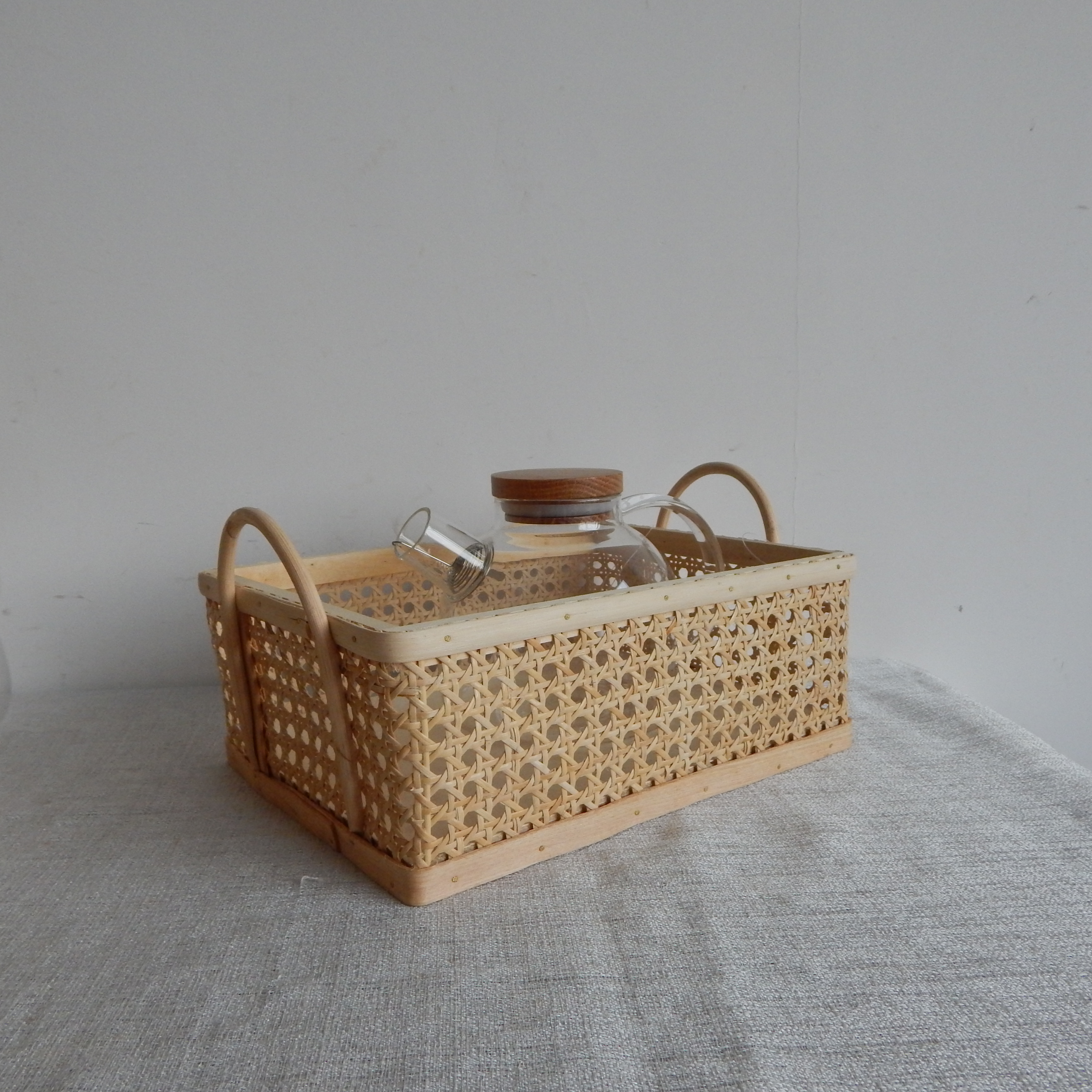Square Rattan Storage Basket