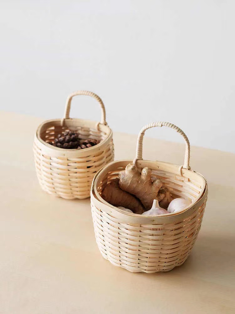 Rattan Storage Basket Set of 2