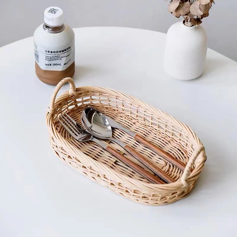 Mini Rattan Weaving Hanging Storage Basket