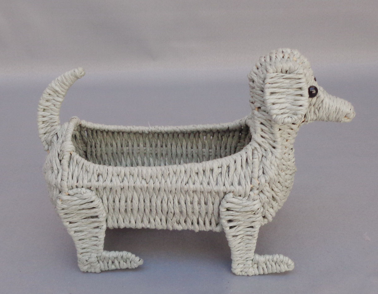 Paper Rope Weave Dog Craft