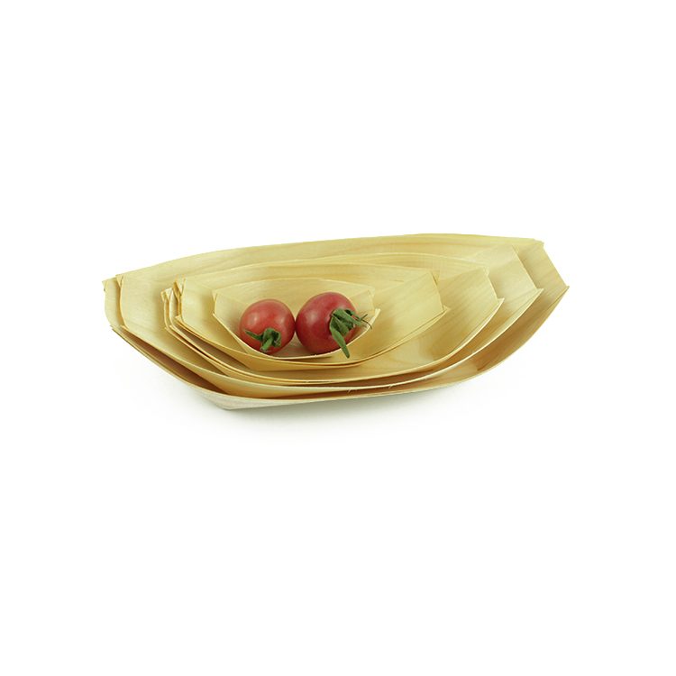 Disposable Wooden Boat Container