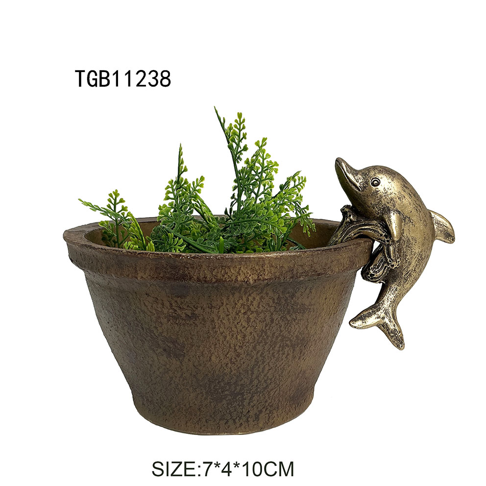Polyresin Animal Ornament Garden Planters