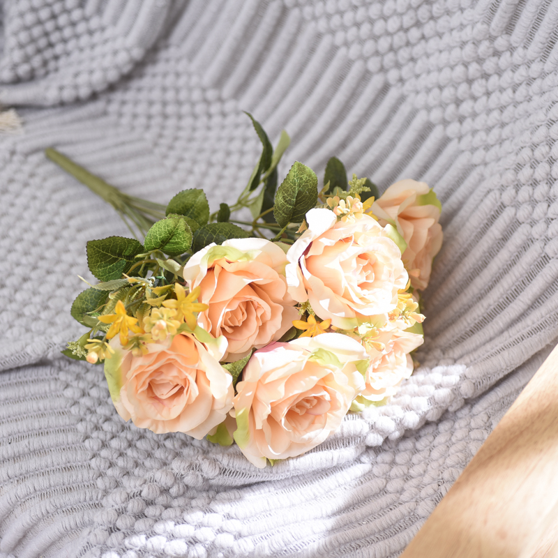 Fabric Rose Bush 12 Stems
