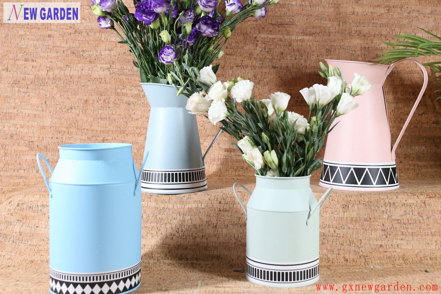 Zinc Flower Pot with Minority Design