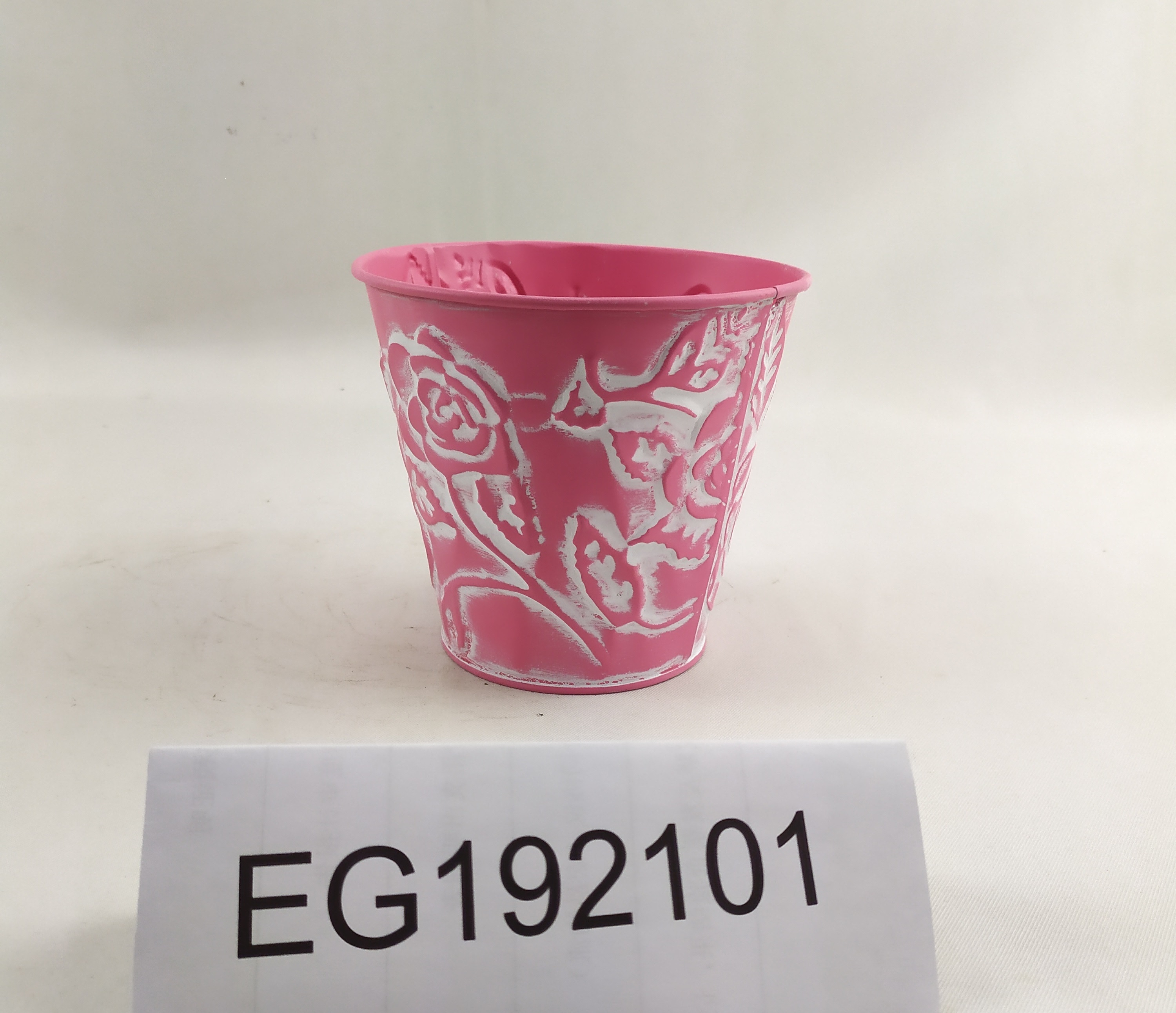 Galvanized Metal Garden Flower Pot