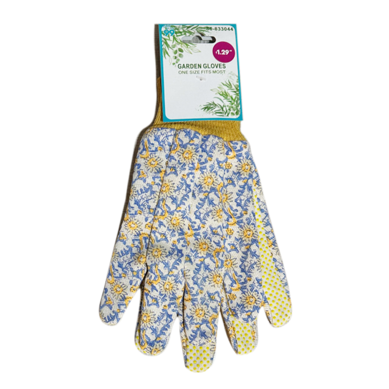 Cotton-Polyester Garden Gloves with PVC Dots