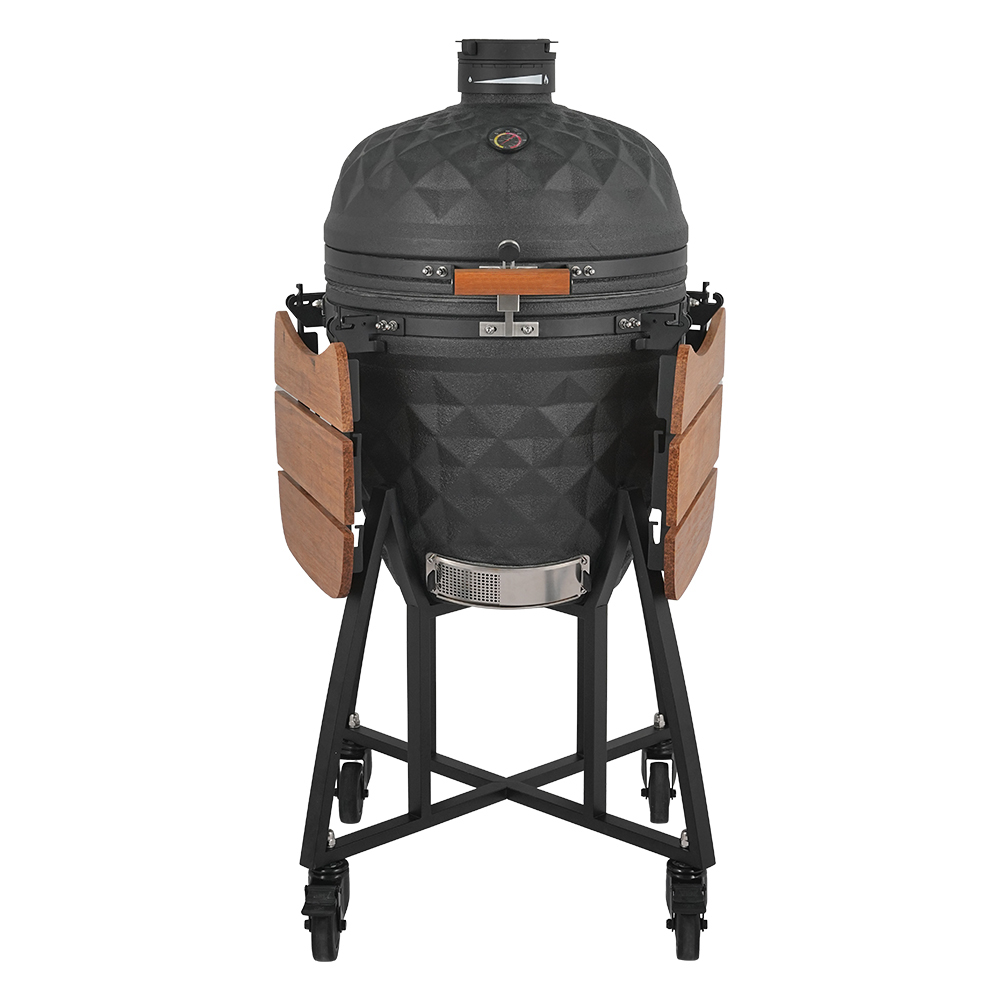 SEB 21 Inch Grey XL Ceramic Kamado Charcoal BBQ Grill