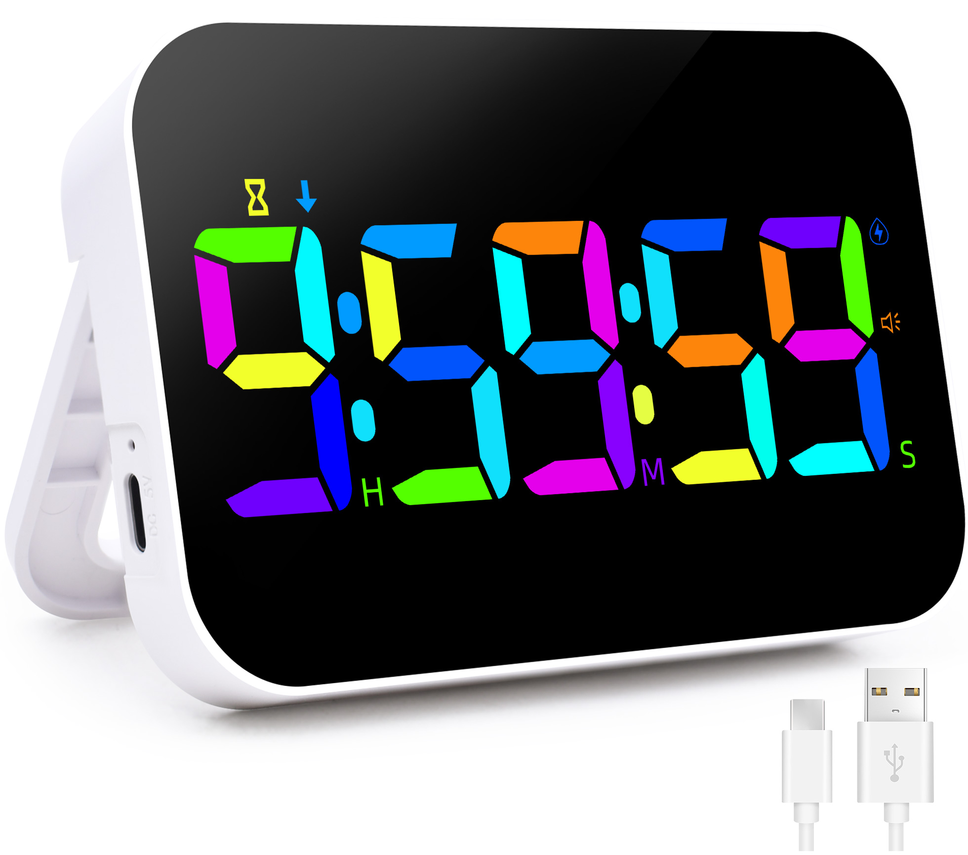 LED Rechargeable Kitchen Timer with Digital Display
