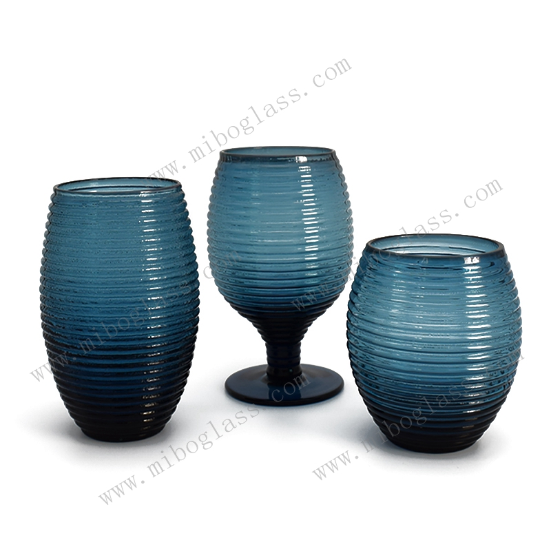 Cobalt Blue Drinking Glass Set