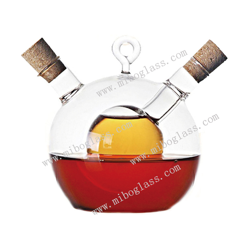 Oil and Vinegar Glass Dispenser Bottle