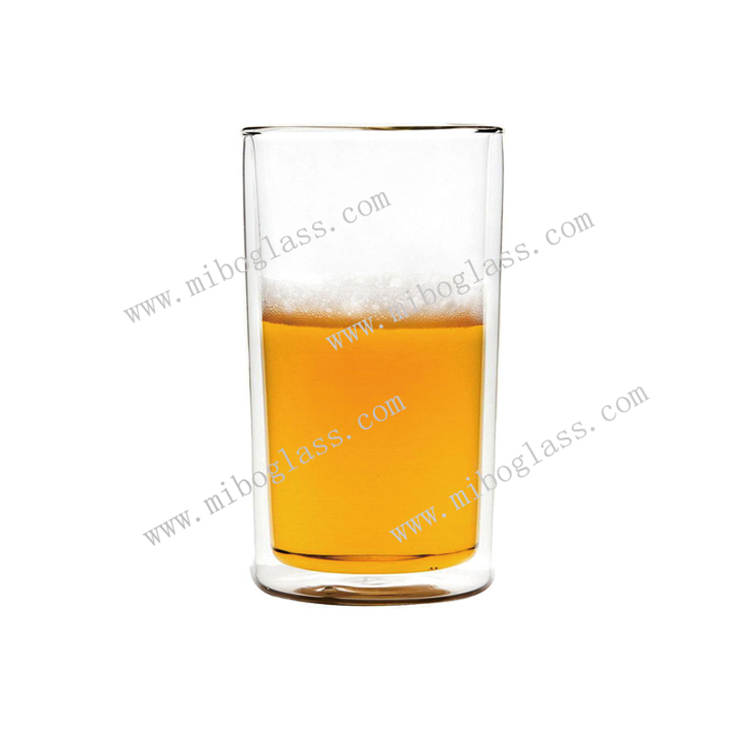 Double Wall Borosilicate Beer Glass