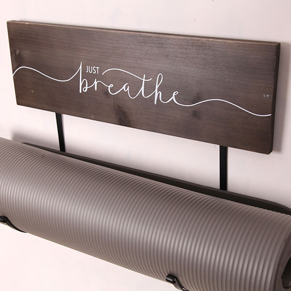 Yoga Mat Holder, Metal Wall Organizer