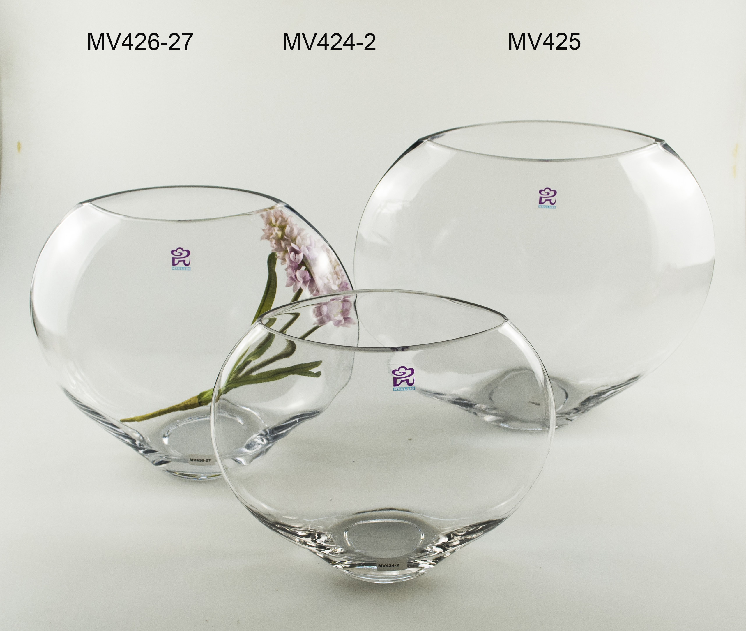 Handmade Mouth-Blown Glass Vase