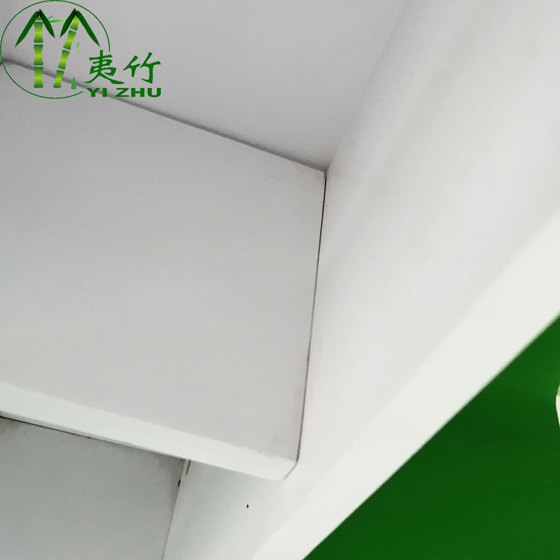Bamboo White Lacquer Toilet Storage Cabinet