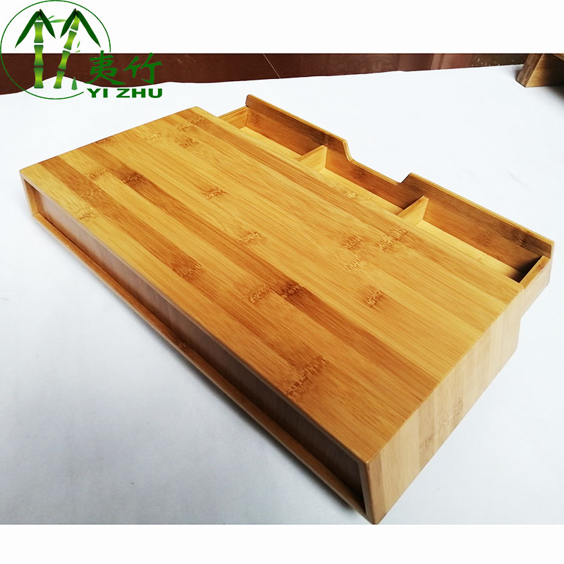 Bamboo Small Table with Drawer