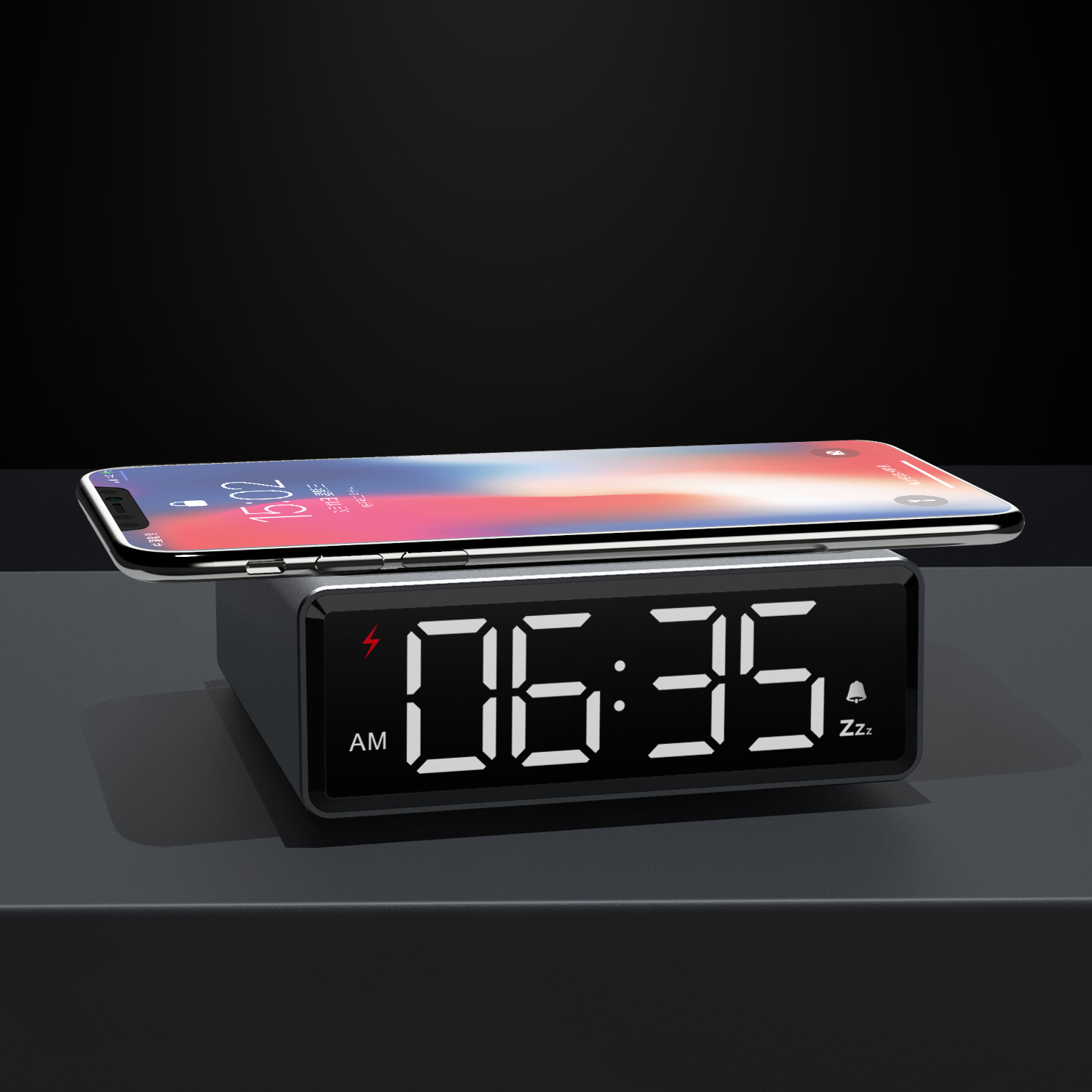 Wireless Charging Alarm Clock