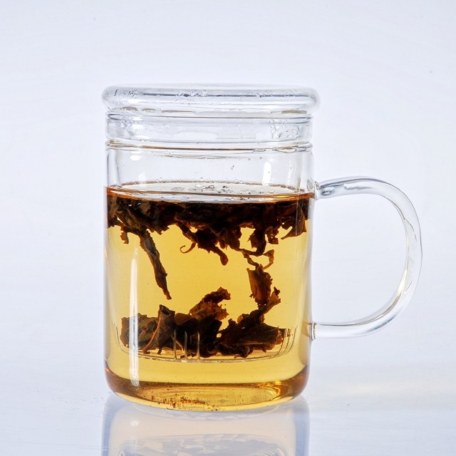 High Borosilicate Glass Tea Mug 350ml with Filter