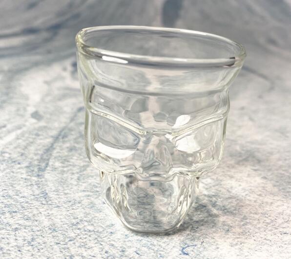 High Borosilicate Skull Shot Glass 75ml Dishwasher Safe