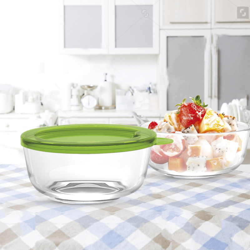 4-Piece Glass Bowl Set with Lids
