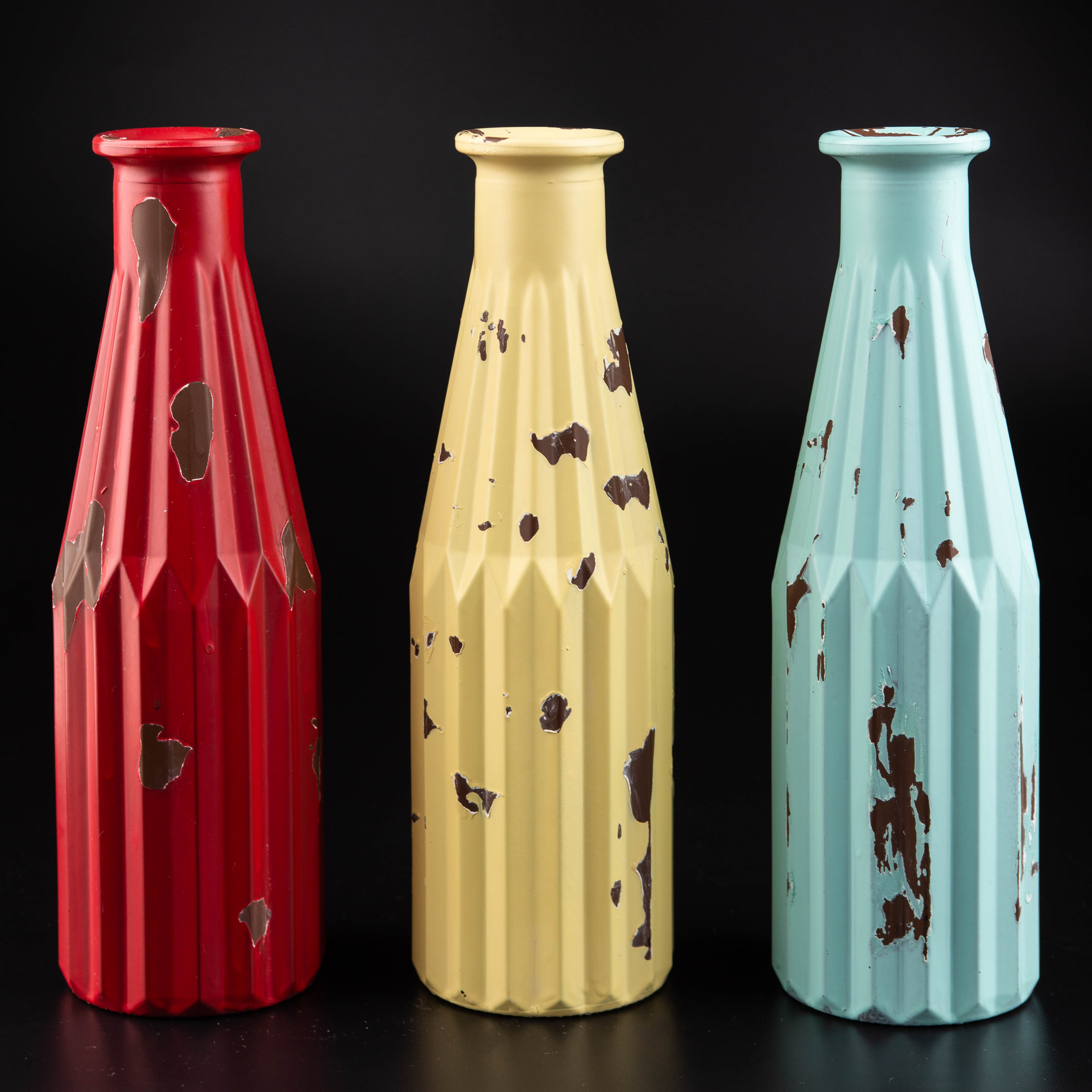 Glass Flower Vase Rustic Home Decoration