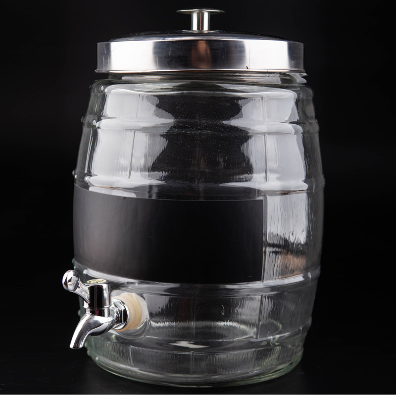 Glass Drink Dispenser with Spigot