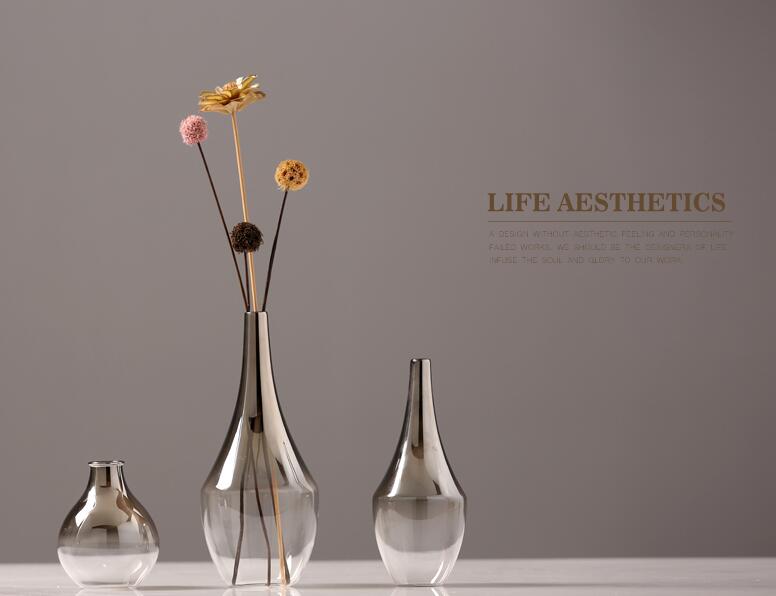 Tube Electroplate Vase