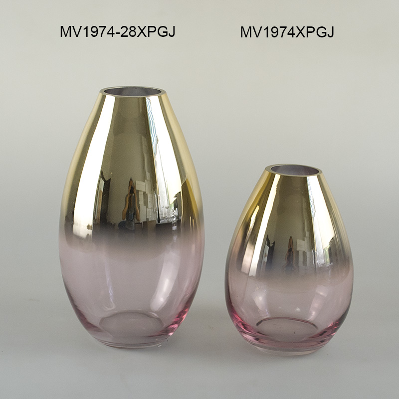 Handmade Mouth-Blown Glass Vase