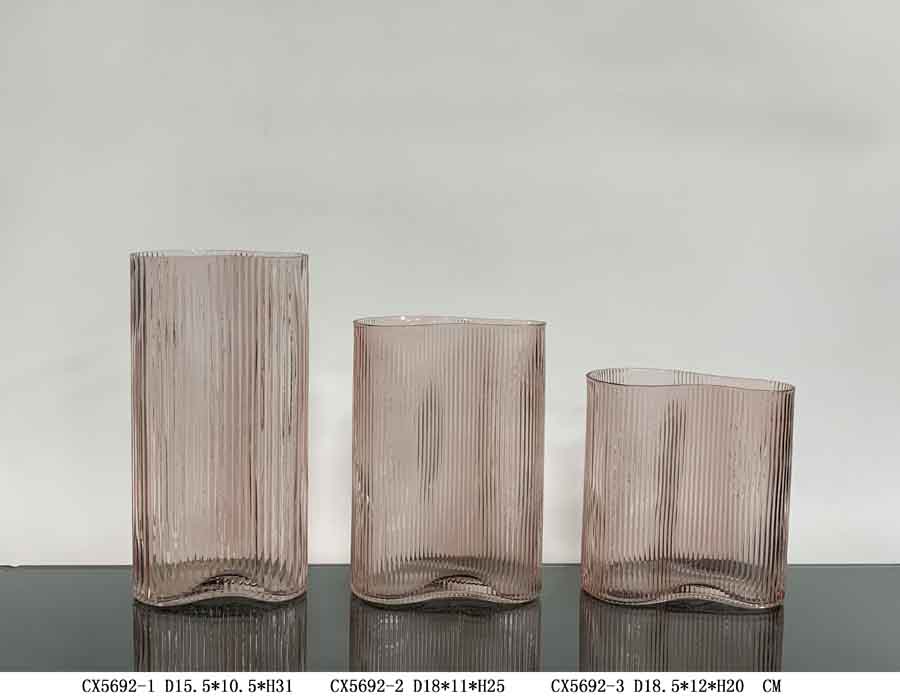 Color Sprayed Glass Vase