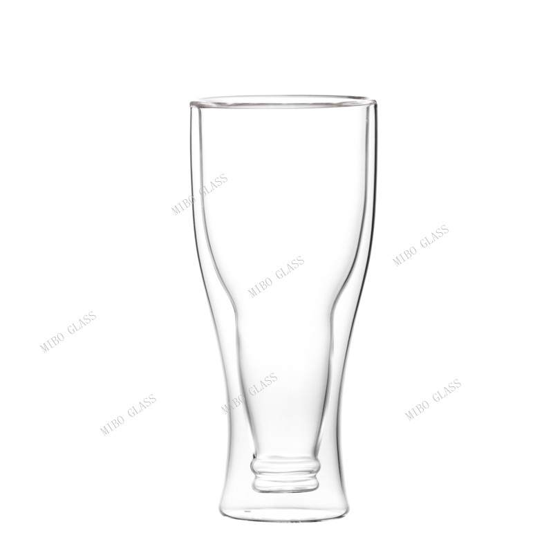 Double Wall Borosilicate Glass Beer Cup