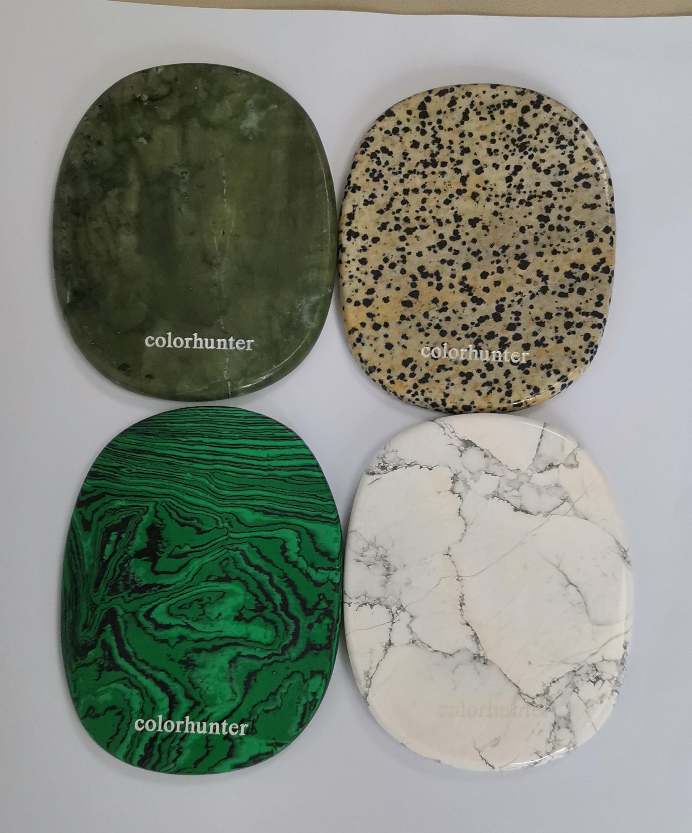 Malachite, South Jade, Dalmatian, White Howlite Coasters - 8x10cm